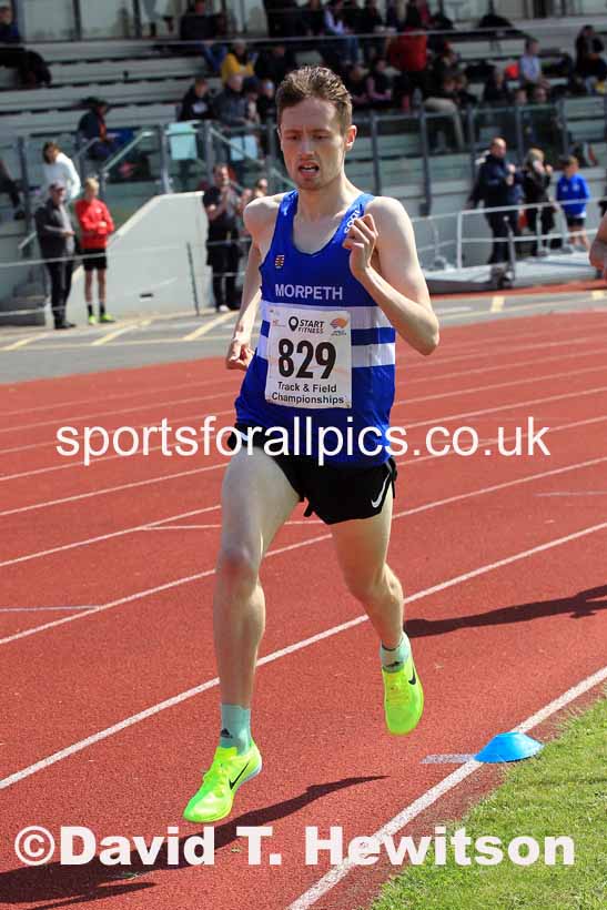 Senior Mens 1500 metres, 2023 North Eastern Track and Field Champs., Middlesbrough Sports Village, Middlesbrough. Photo: David T. Hewitson/Sports for All Pics